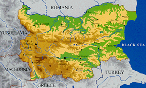 Map of Bulgaria